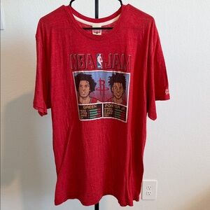 🌿 HOMAGE Red NBA Jam Graphic Tee